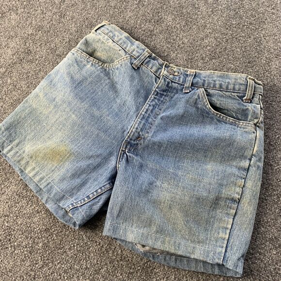 Vintage Levi’s Women’s Jean Denim Shorts Orange Tab High Rise Size 31 - Picture 6 of 16
